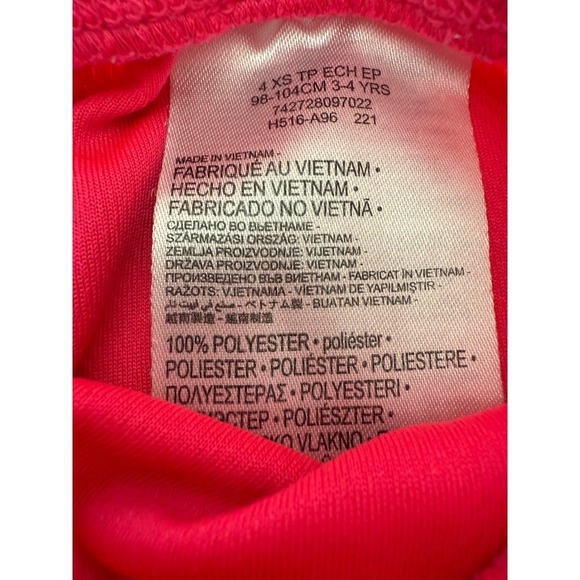 Hot Pink Nike Girls Dri-Fit Mesh Shorts Size XS 4 Toddler Athletic Running - Picture 5 of 5